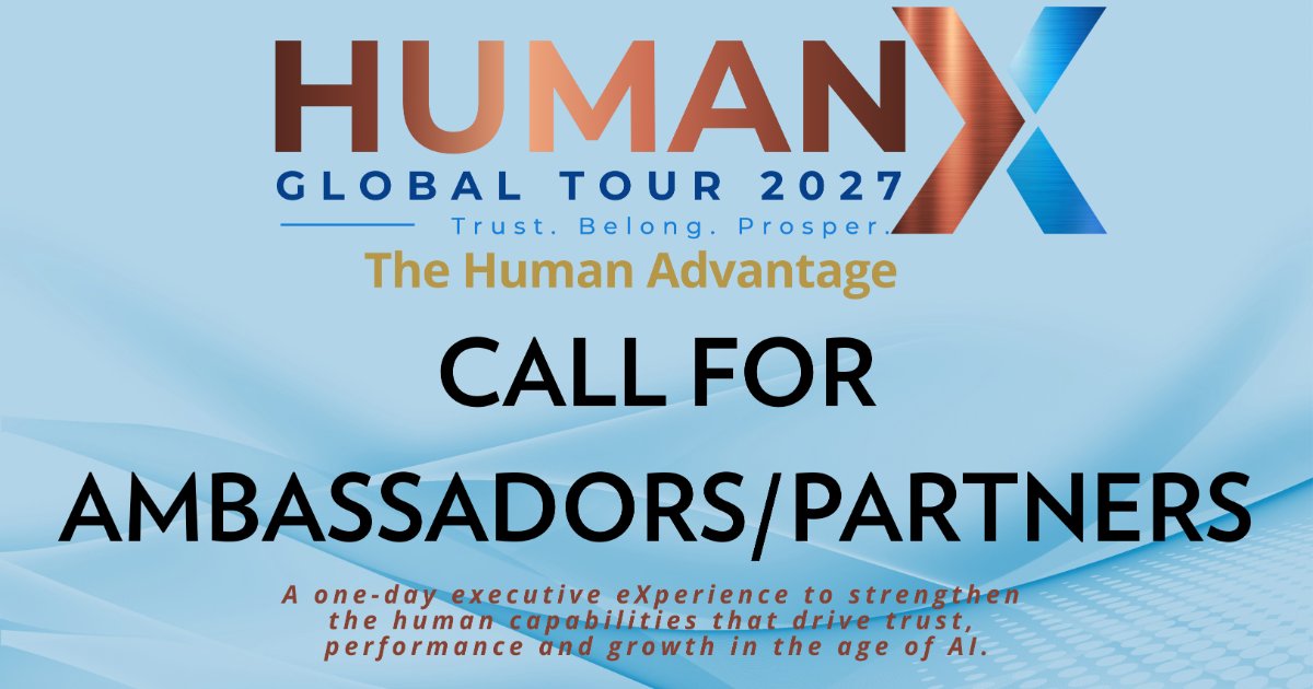 HUMANX Global Tour 2027 - CALL FOR AMBASSADOR PARTNERS